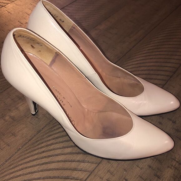 Charles Jordan Leather Semi Point Pumps Made in France 🇫🇷 4” heel SEXY! - Picture 6 of 17